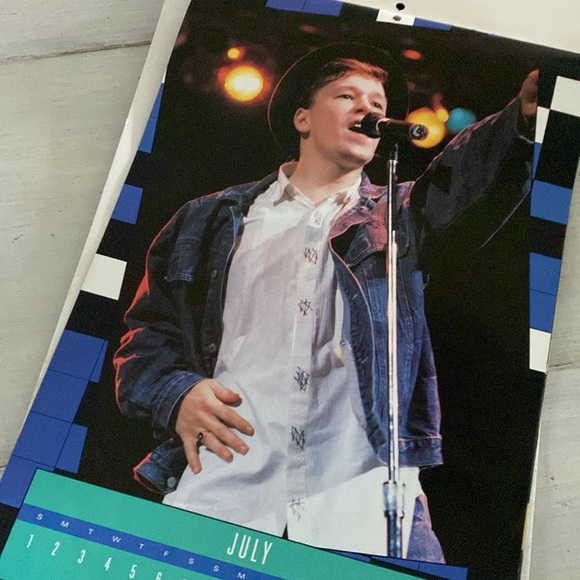 1990 New Kids on the Block Wall Calendar Collectible - Picture 7 of 11